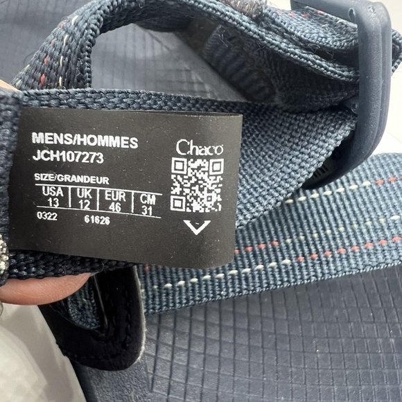 Chaco Mens Lowdown Active Sandal Size 13 Blue Navy Marine Water Hiking JCH107273 main image 4